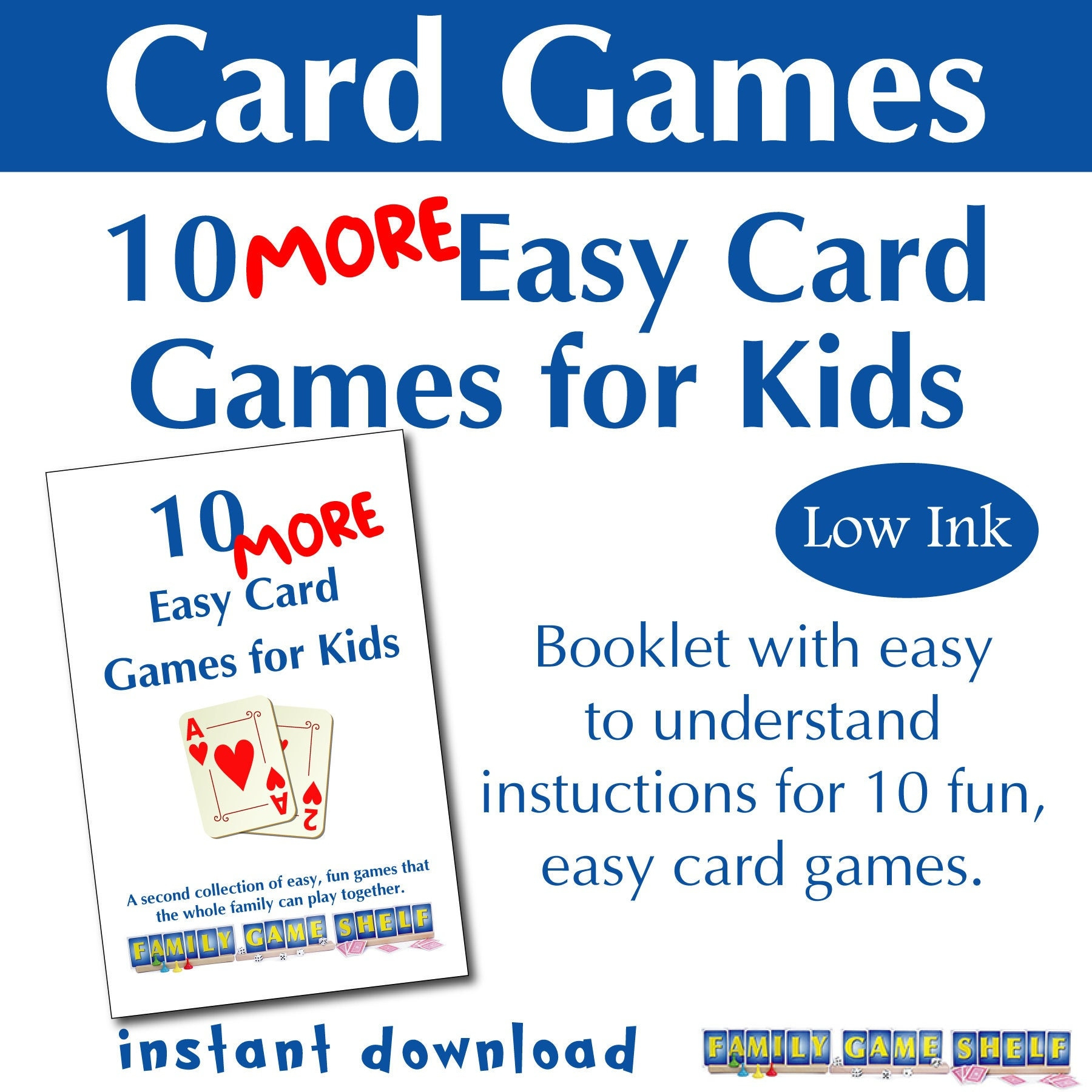 Printable Card Games For Kids Easy Card Games For Kids Printable Card 