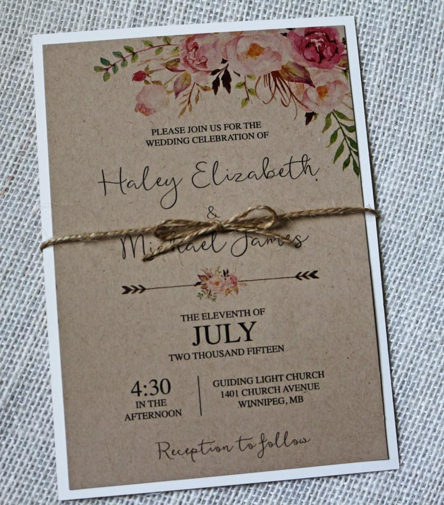 Printable Card Stock Invitations