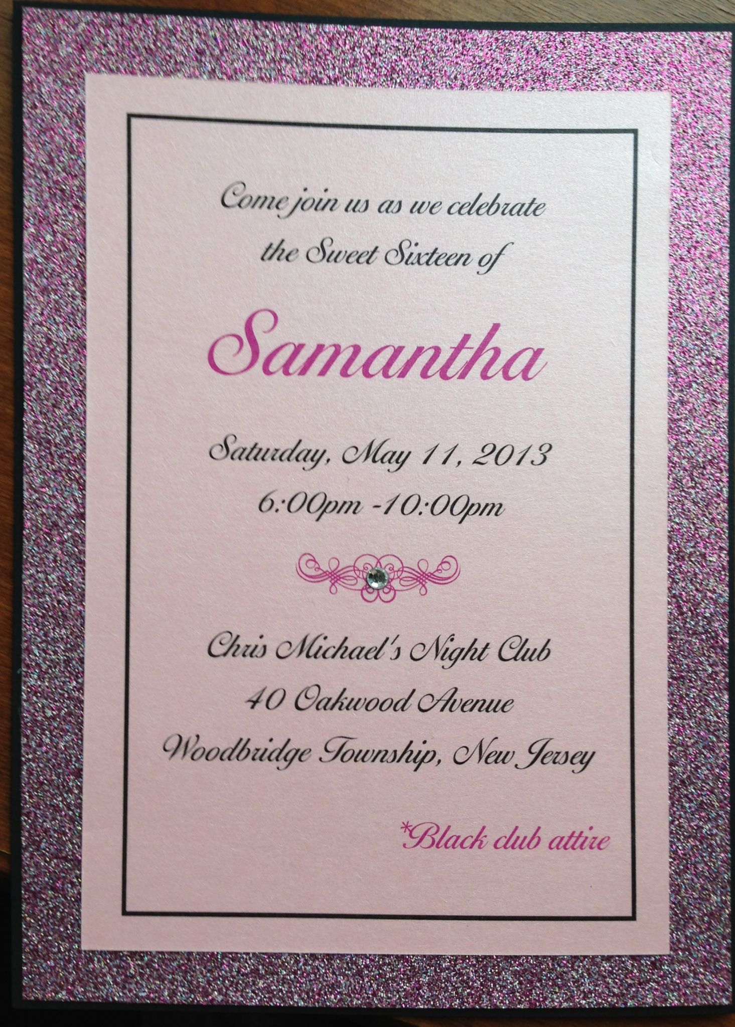 Printable Card Stock Invitations