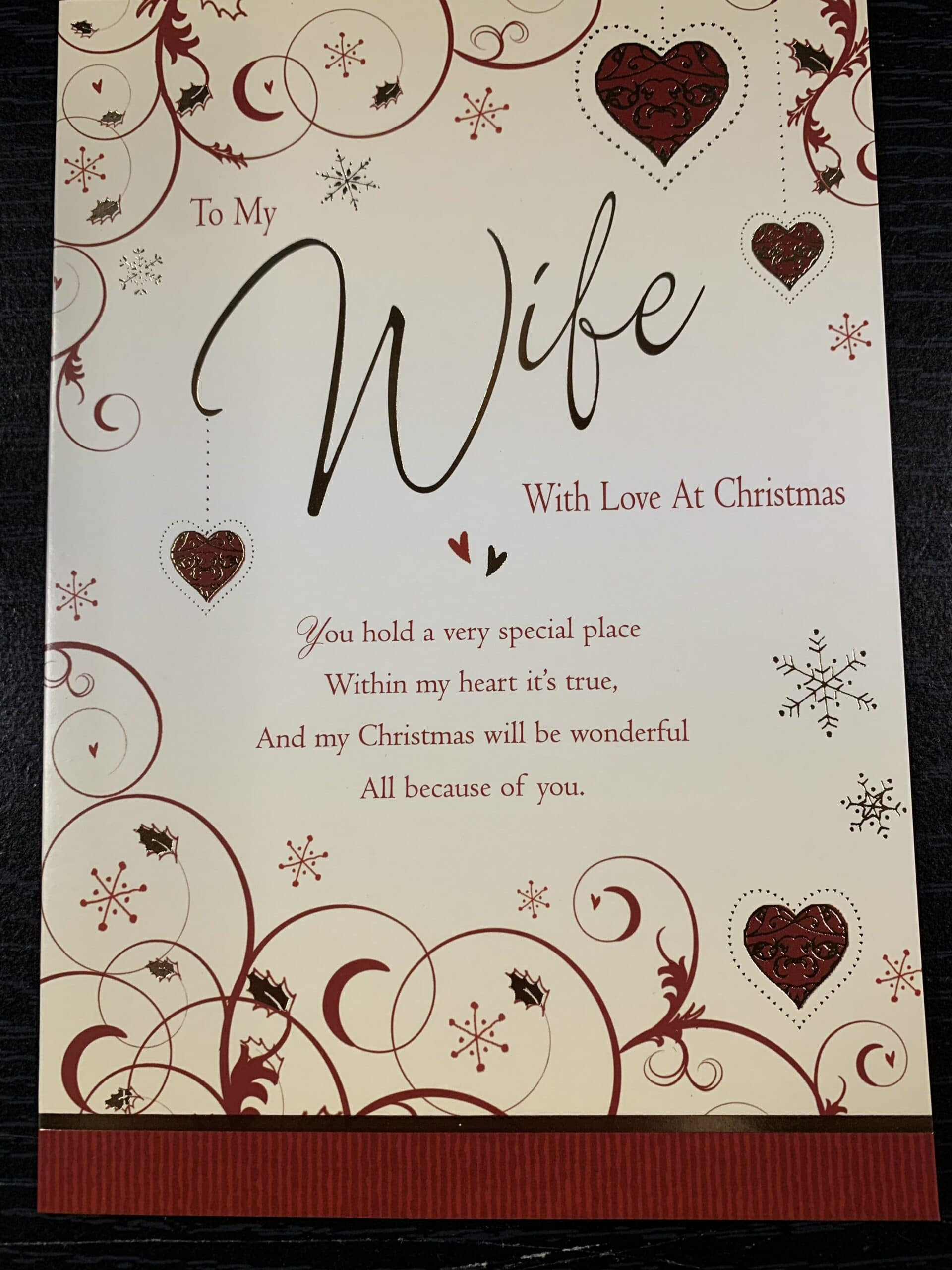 printable xmas card for wife
