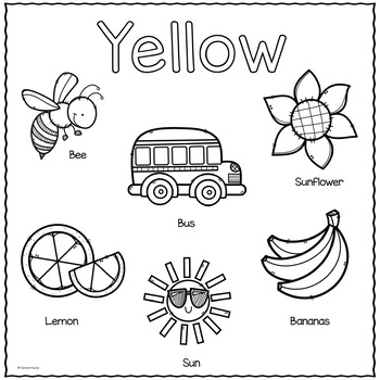 Printable Color Yellow Worksheets Preschool 15 Yellow Vrogue co