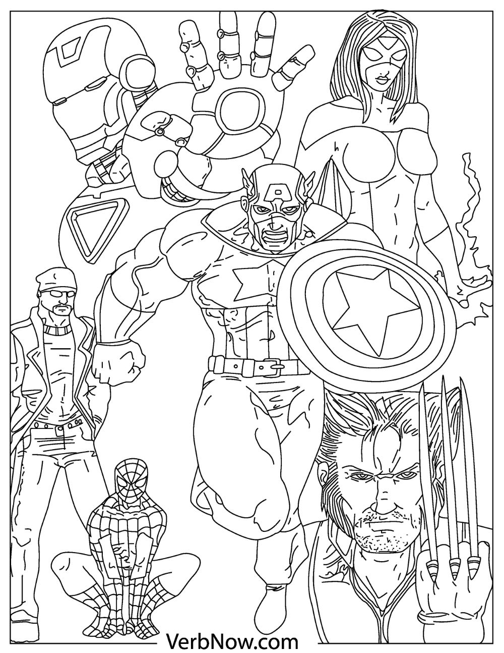 Printable Coloring Pages Avengers Printable Word Searches