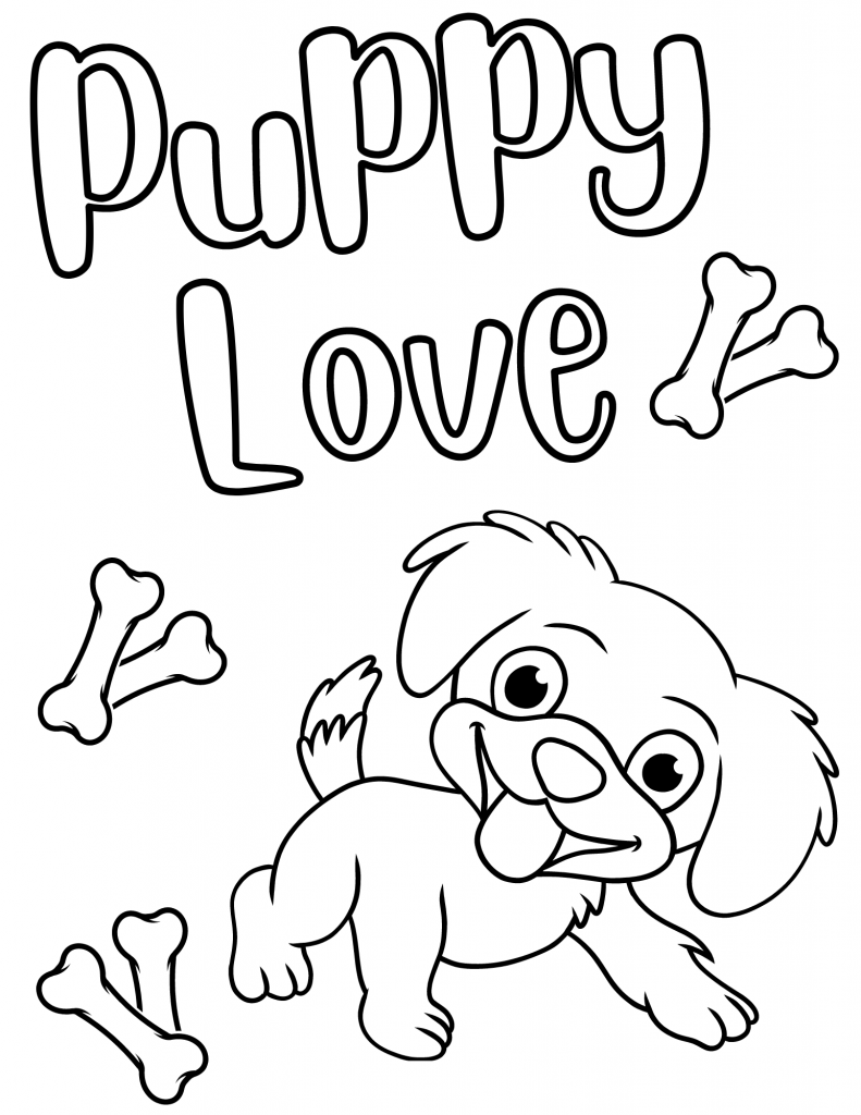 printable coloring pages for kids dogs
