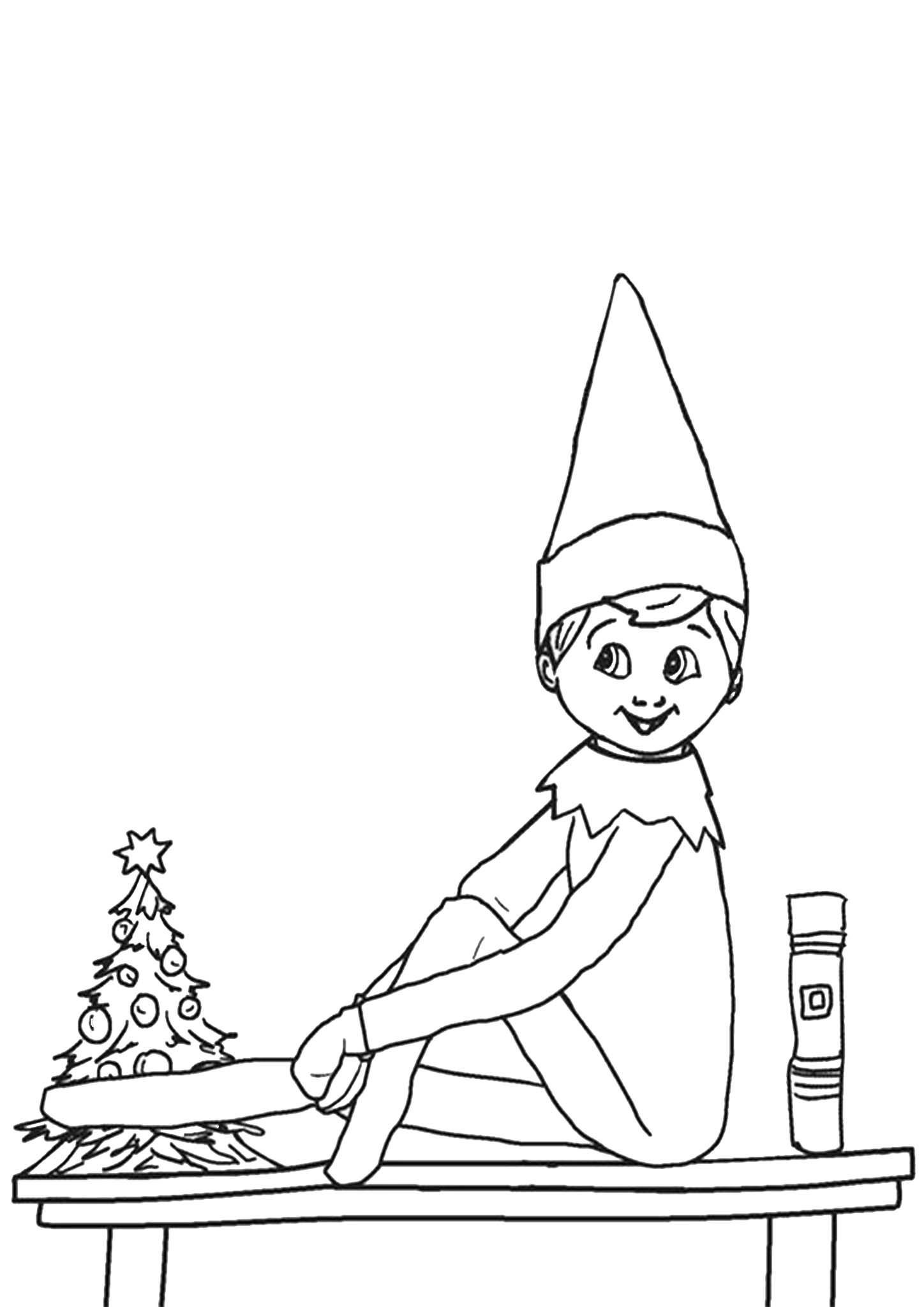 Printable Coloring Pages Elf Warehouse Of Ideas