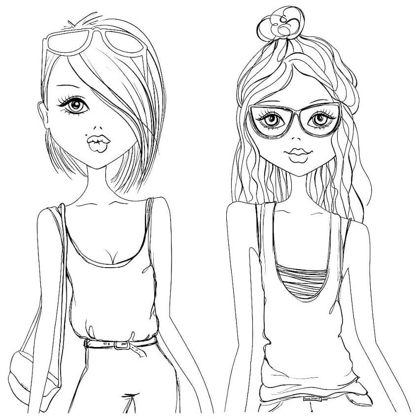 Printable Coloring Pages Girls Kotirobo
