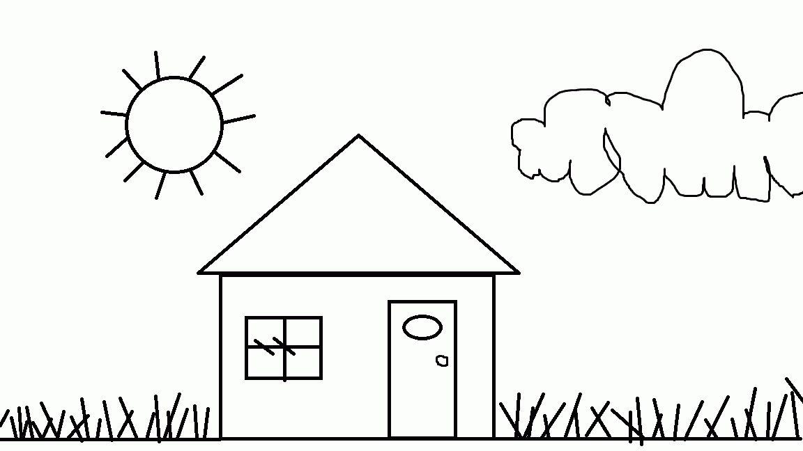 Printable Coloring Pages House Printable World Holiday