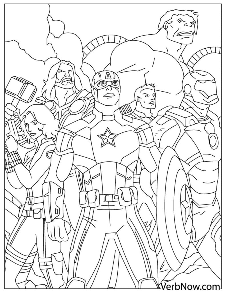 Printable Coloring Pages Marvel Free Printable Templates