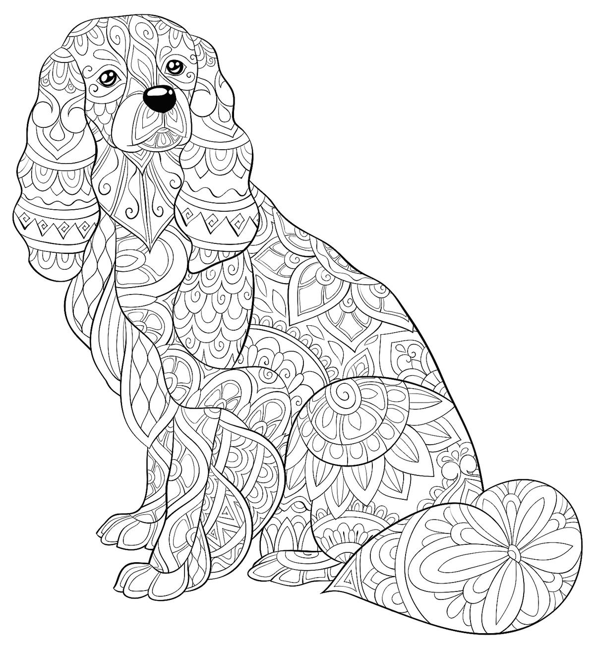 Printable Coloring Pages Of Dogs Printable World Holiday