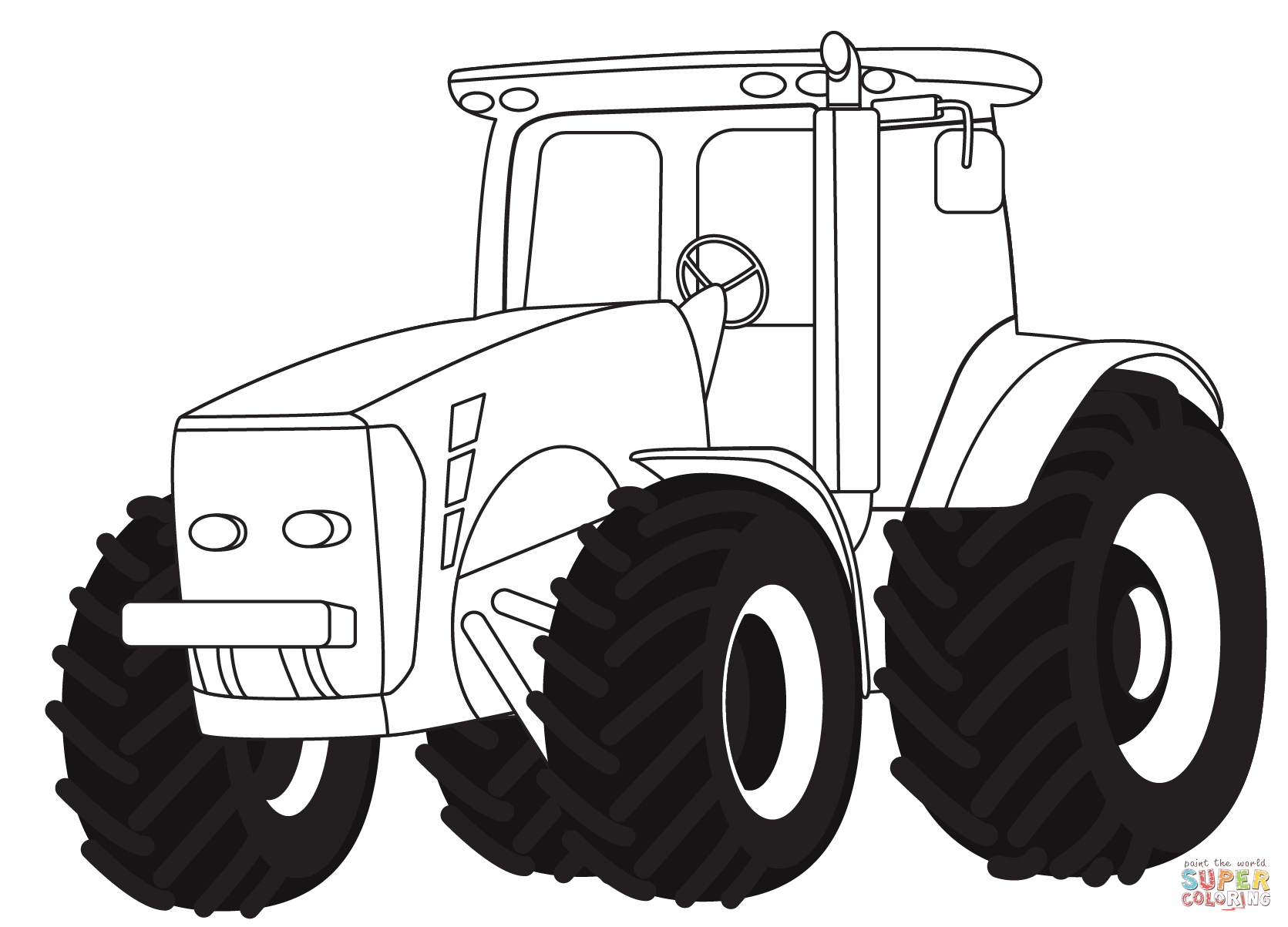 Printable Coloring Pages Tractors Printable Calendar