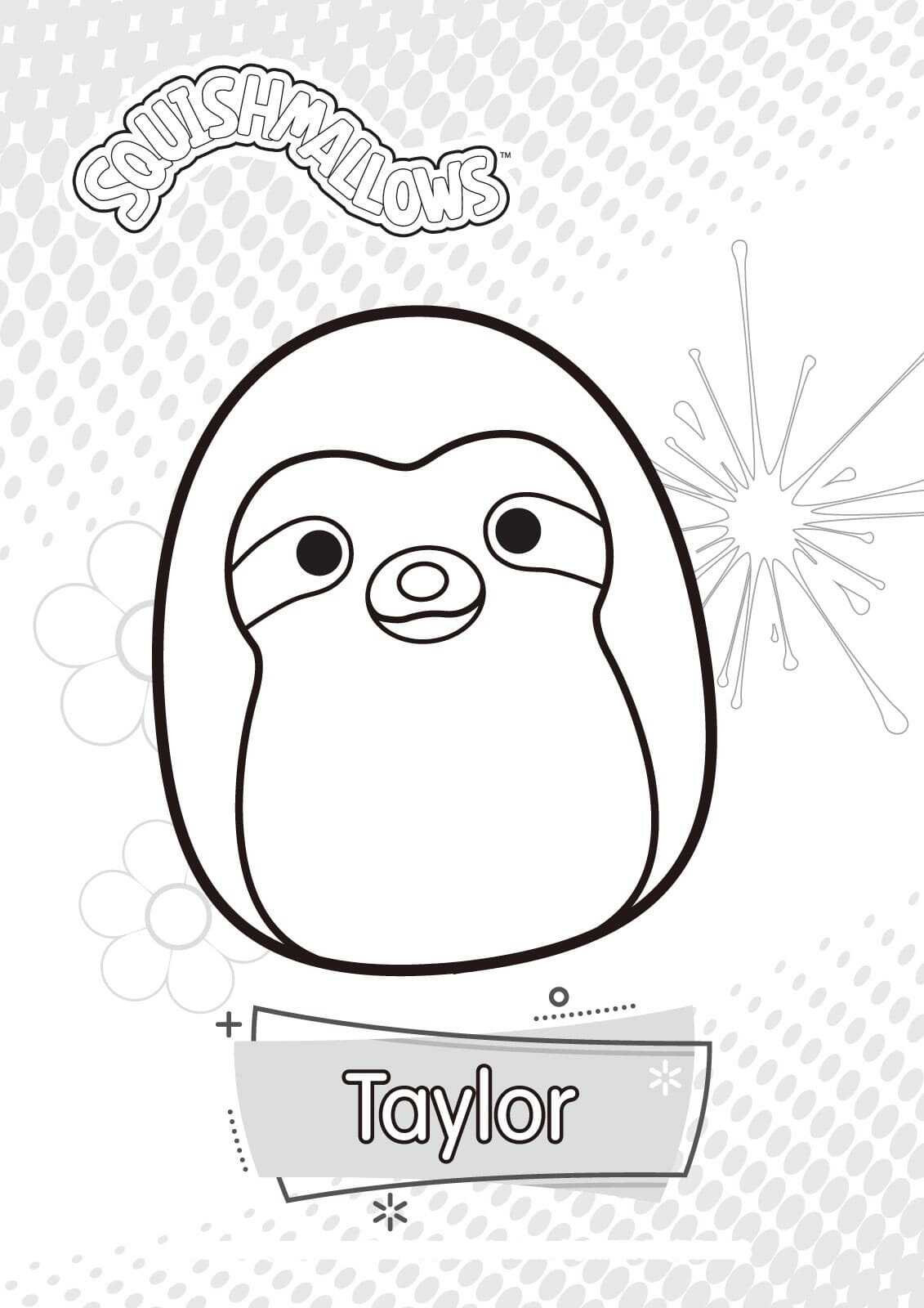 Printable Coloring Squishmallow Coloring Pages