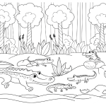 Printable Crocodile Coloring Page Free Printable Coloring Pages