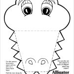 Printable Crocodile Craft Template Printable Word Searches