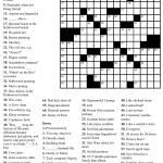 Printable Crossword Puzzles Challenging Printable Crossword Puzzles