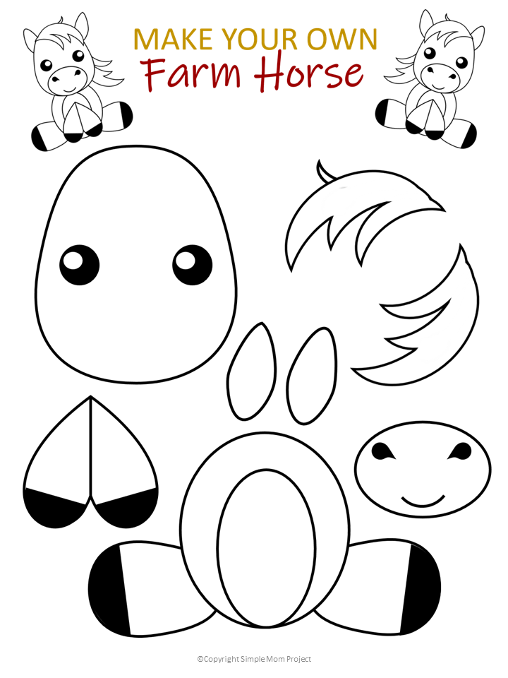 farm animals craft printable farm animals craft printable