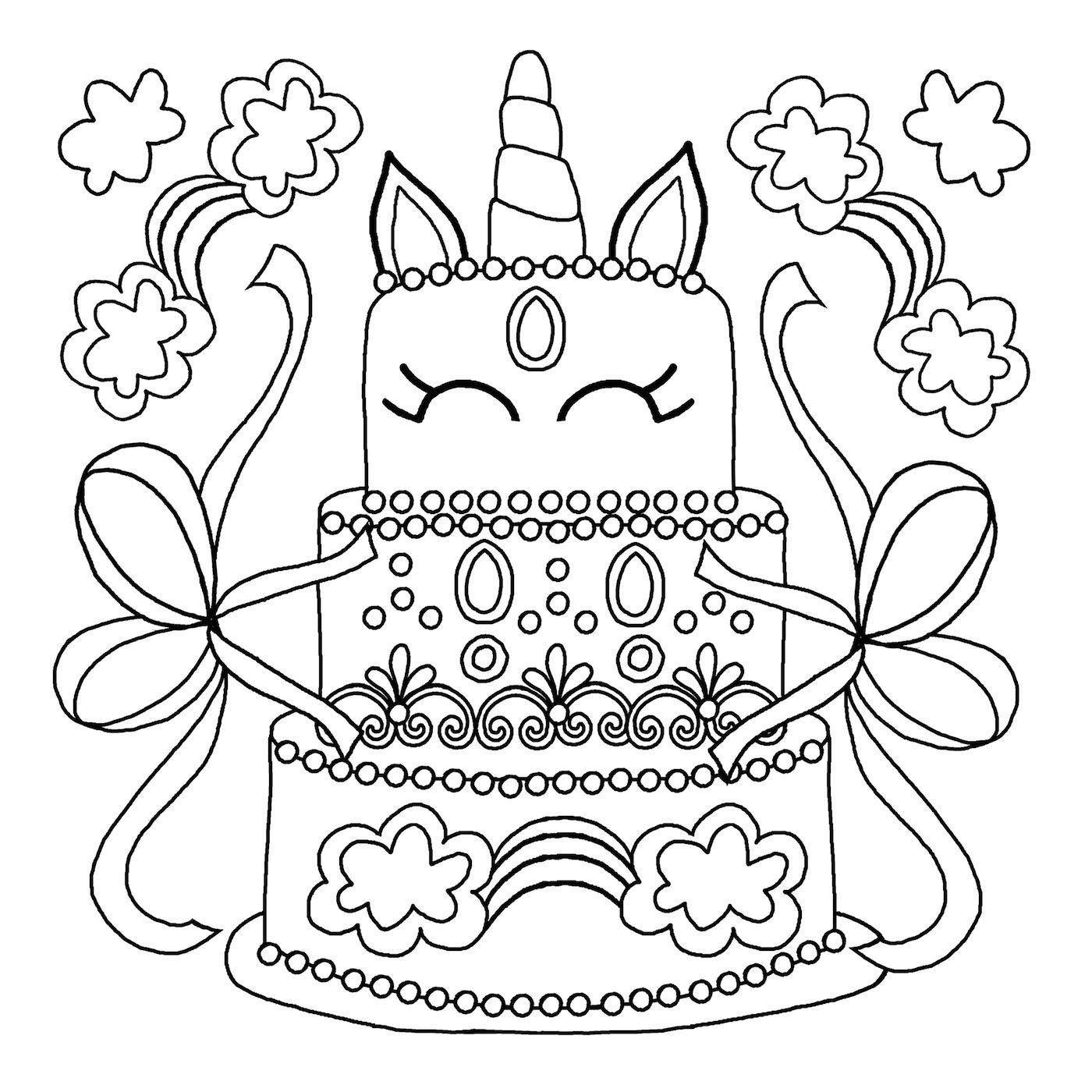 Printable Cute Unicorn Coloring Pages Chlistdomain