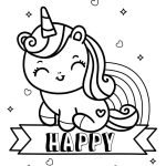 Printable Cute Unicorn Coloring Pages Coloring Book