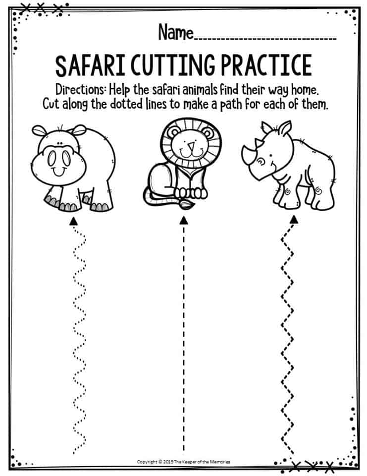 Printable Cutting Activities