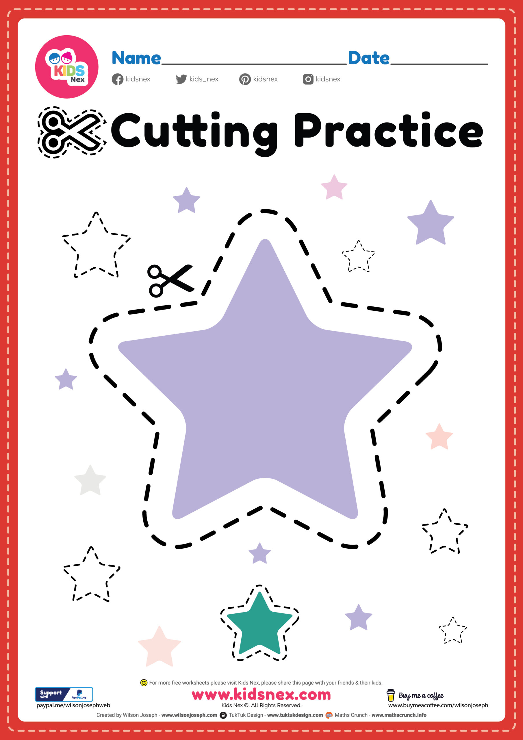 Printable Cutting Activities For Preschoolers