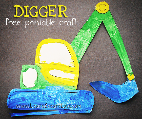 Printable Digger Craft