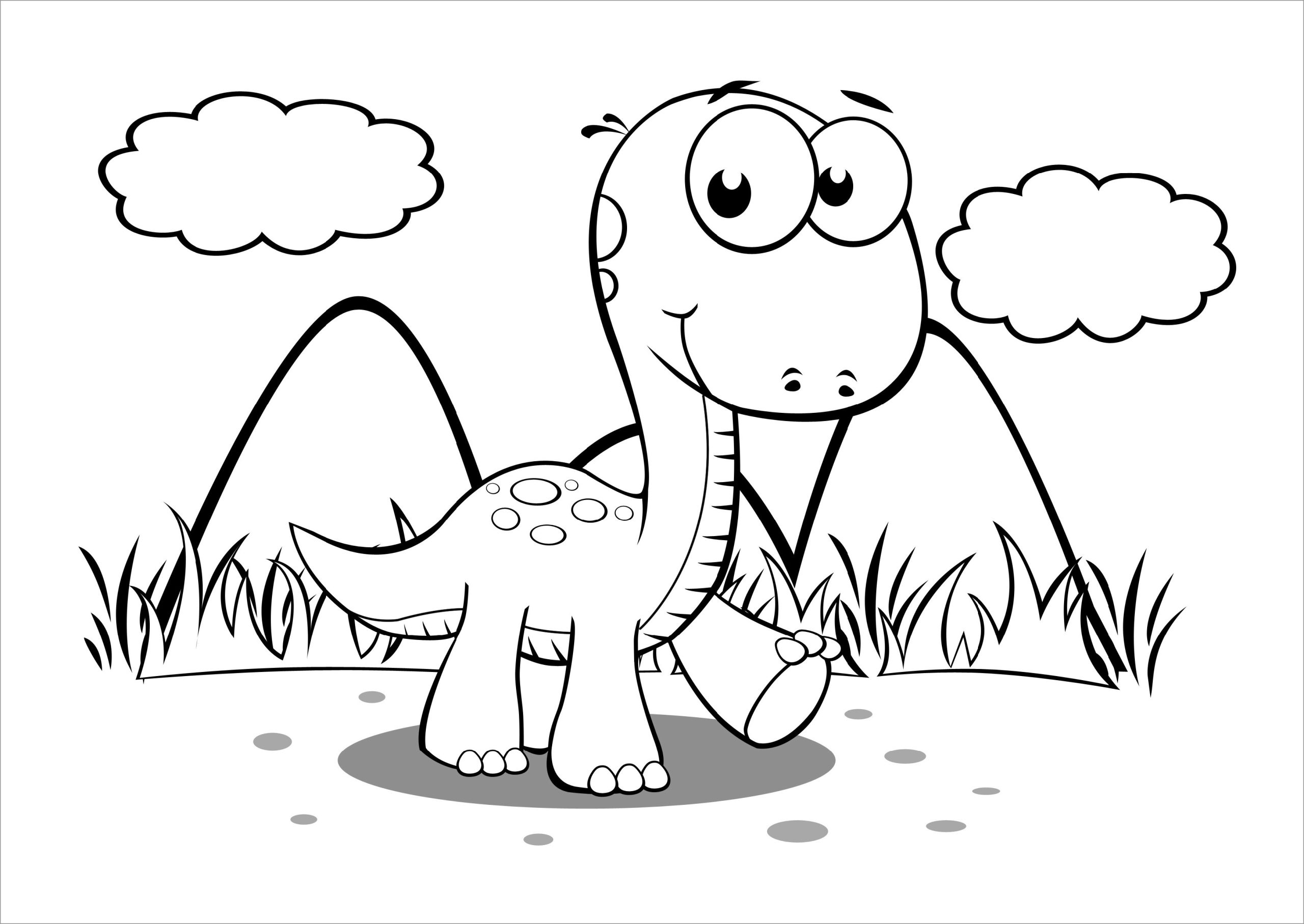 printable coloring dinosaur