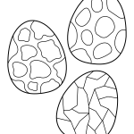 Printable Dinosaur Eggs Coloring Page