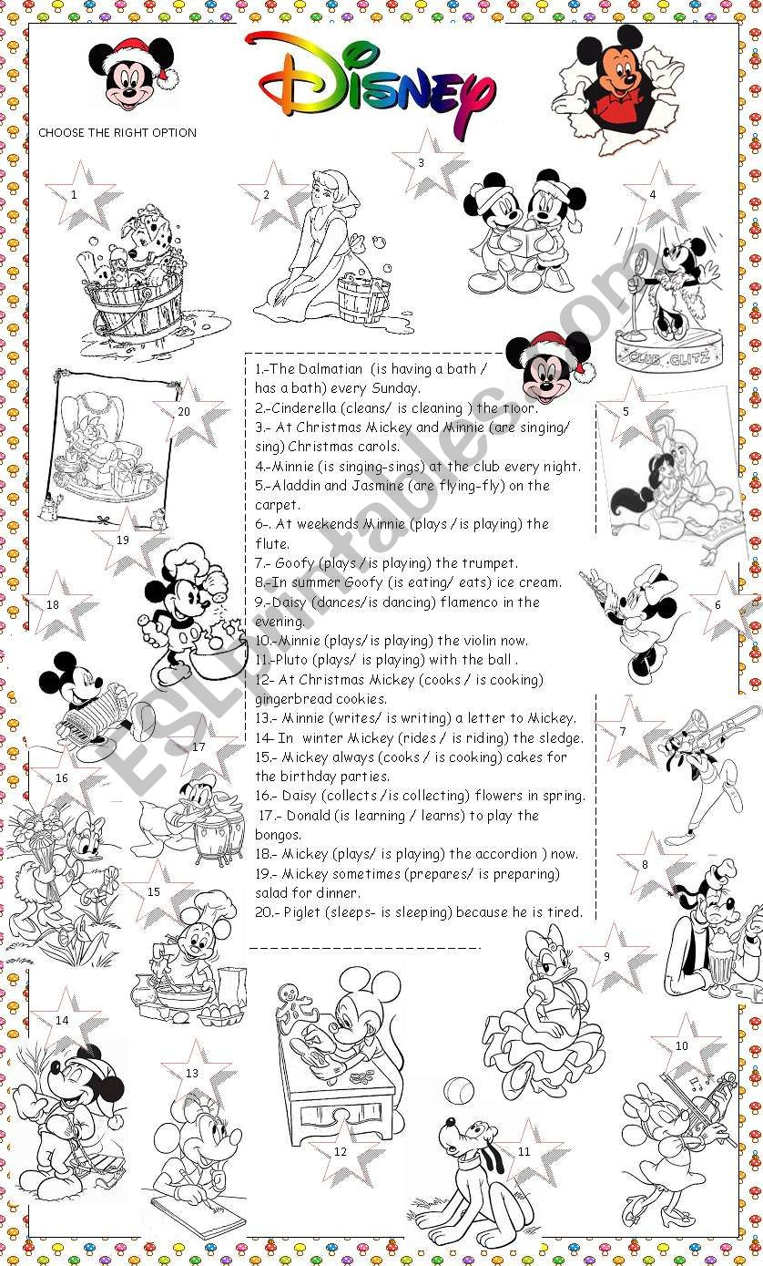Printable Disney Activities