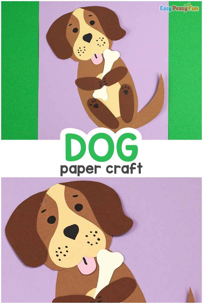 Printable Dog Paper Craft Easy Peasy And Fun