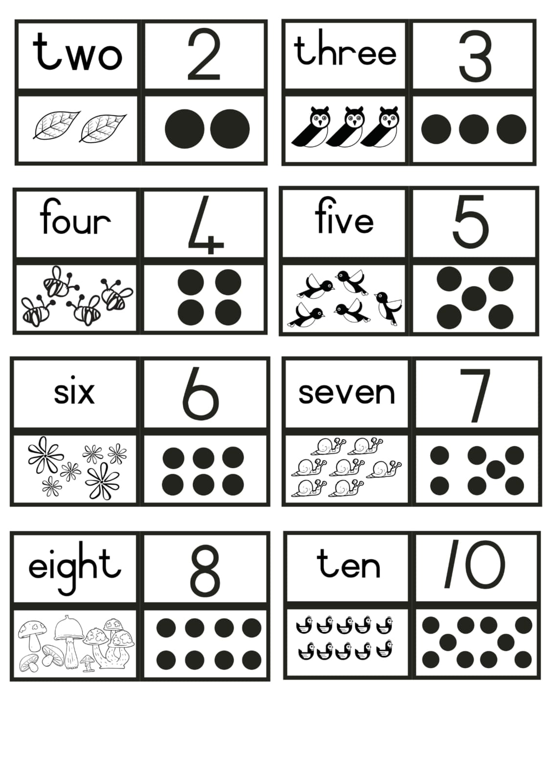 printable dot cards