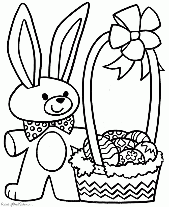 Printable Easter Coloring Pages 005