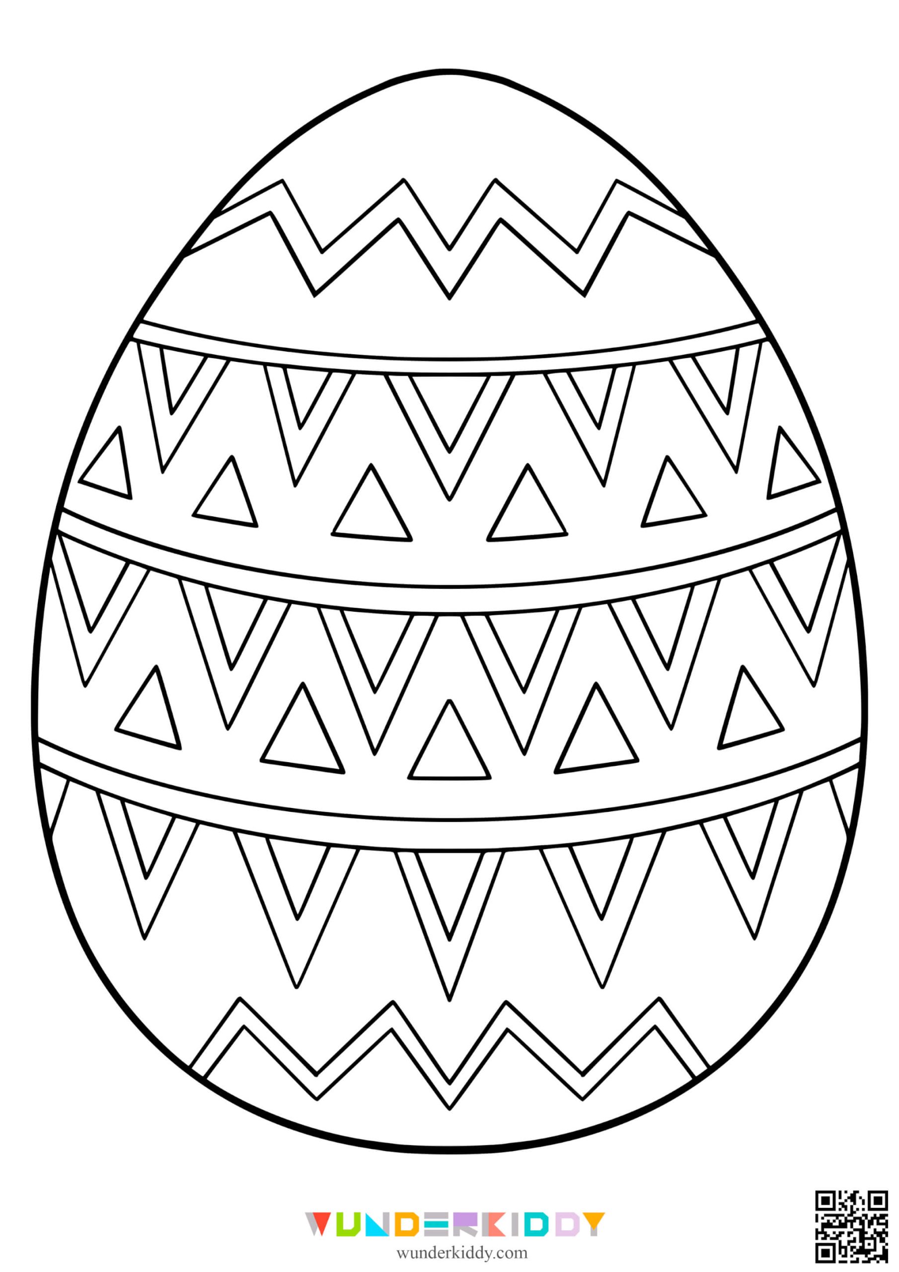 Printable Easter Eggs Coloring Pages