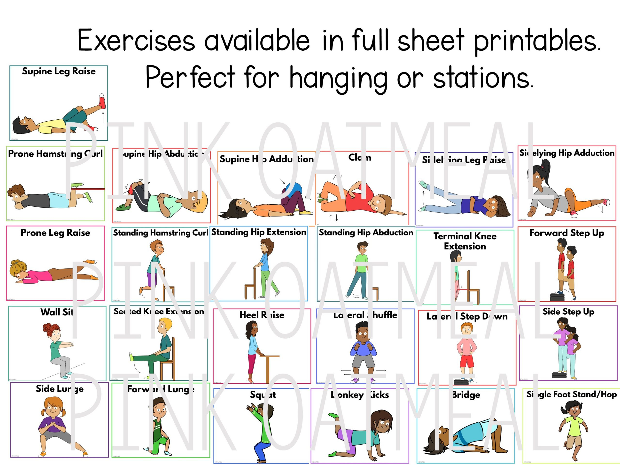 Printable Exercise Cards