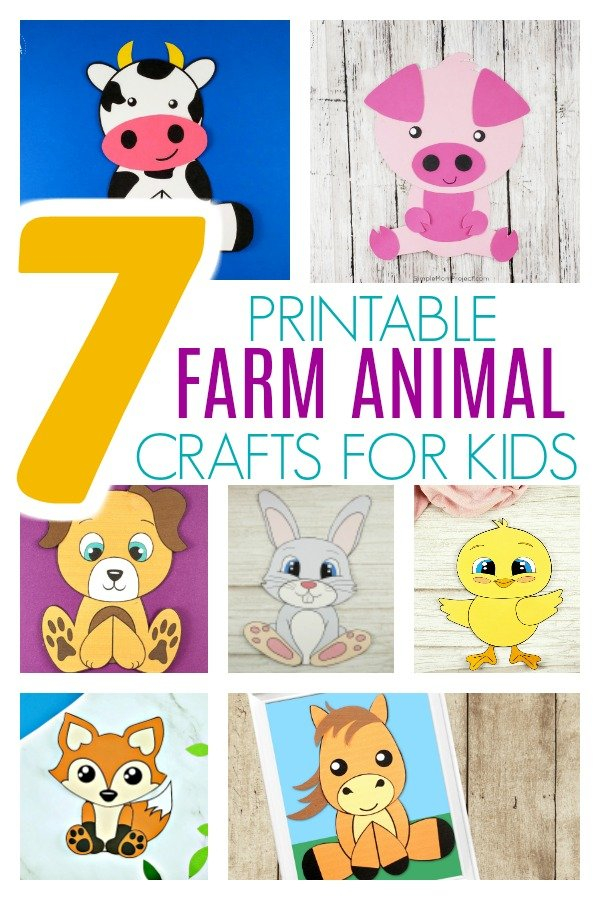 Printable Farm Animal Craft Templates