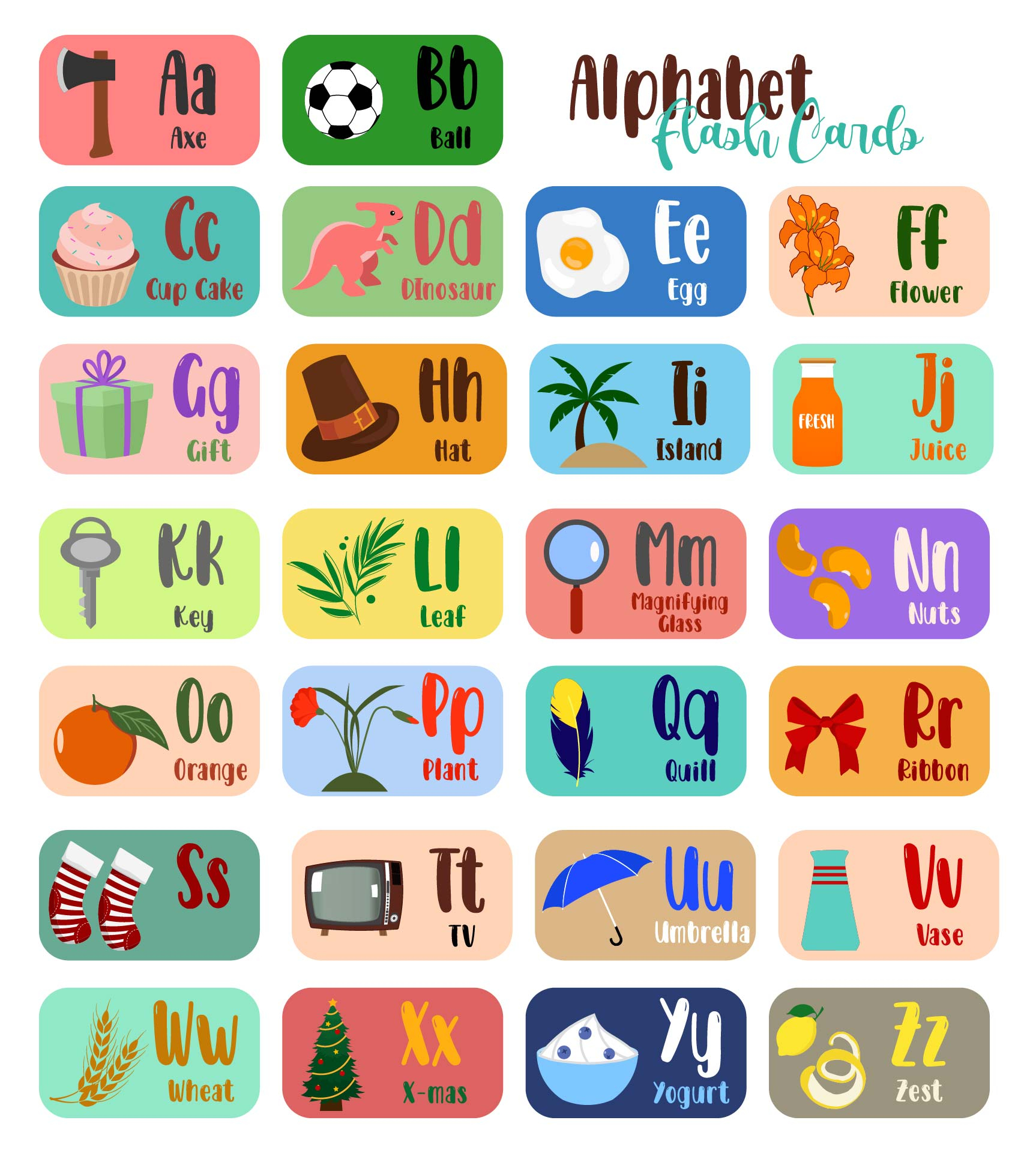 Printable Flash Cards Alphabet