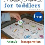 Printable Free Matching Activities For Toddlers The Measured Mom