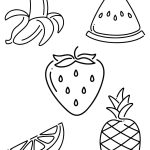 Printable Fruit Coloring Page For Kids Food Etsy Fruit Coloring
