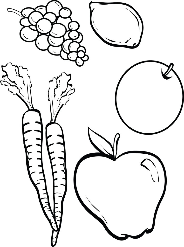 printable coloring pages vegetables