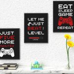 Printable Gamer Wall Art Wall Decor Set Of 3 Posters Gaming Art