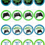 Printable GAMING CUPCAKE TOPPERS Video Game Cupcake Toppers Gaming