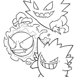 Printable Gengar Coloring Page Free Printable Coloring Pages