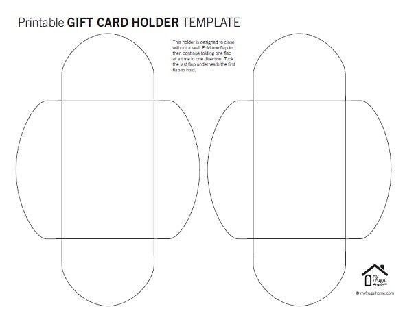 printable card holder template