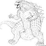 Printable Godzilla Coloring Pages Godzilla Coloring Pages Coloring