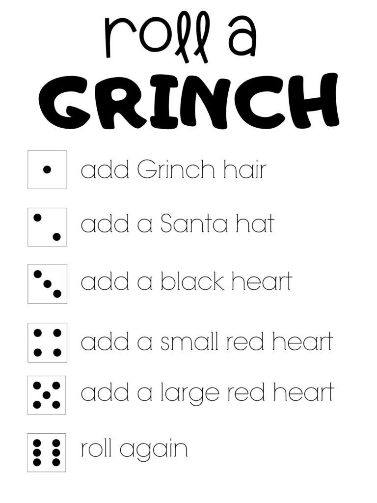 Printable Grinch Activities