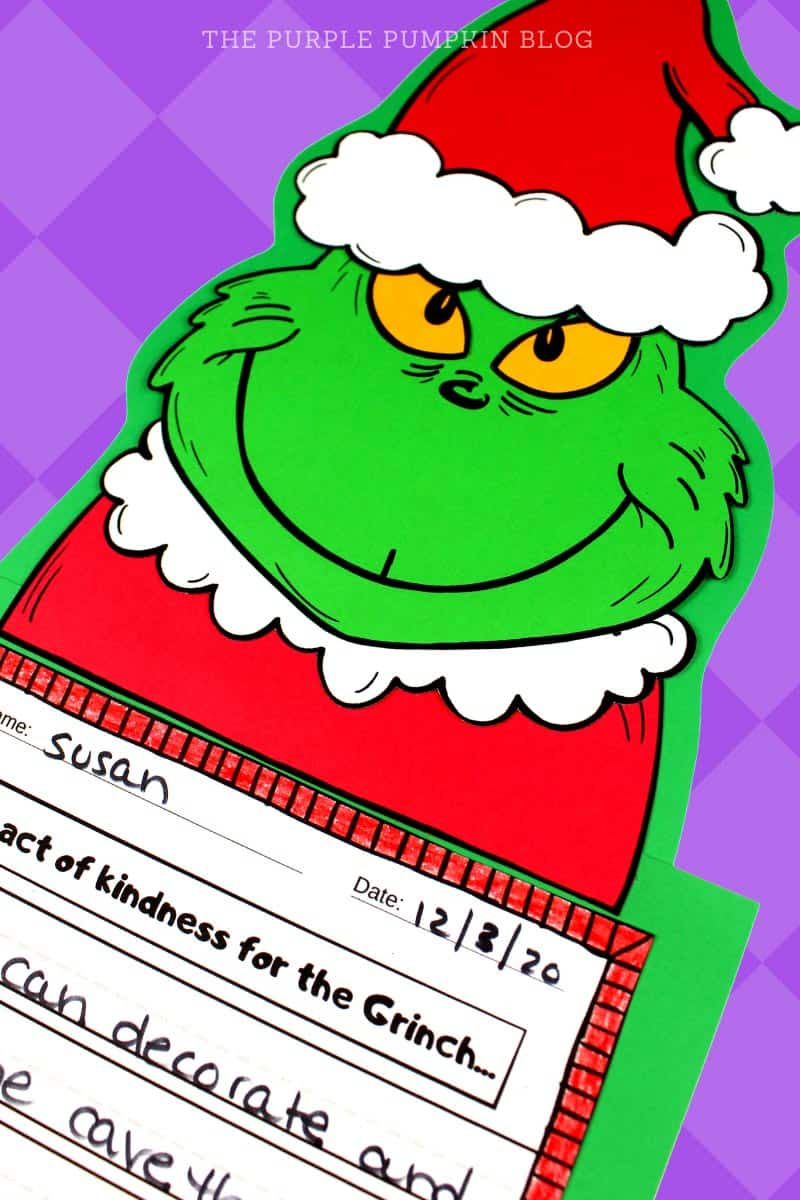 printable grinch craft