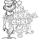 Printable Grinch With Christmas Tree Coloring Page In 2024 Christmas