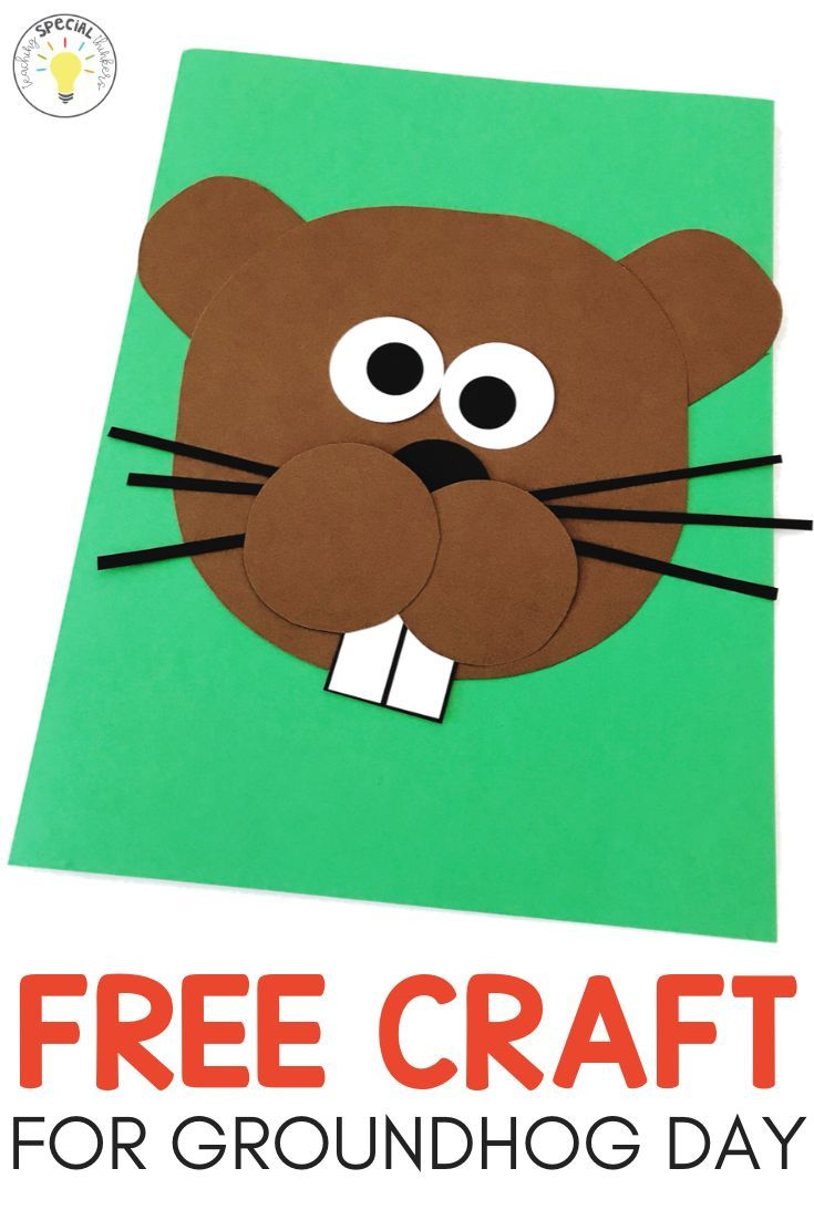 Printable Groundhog Day Crafts