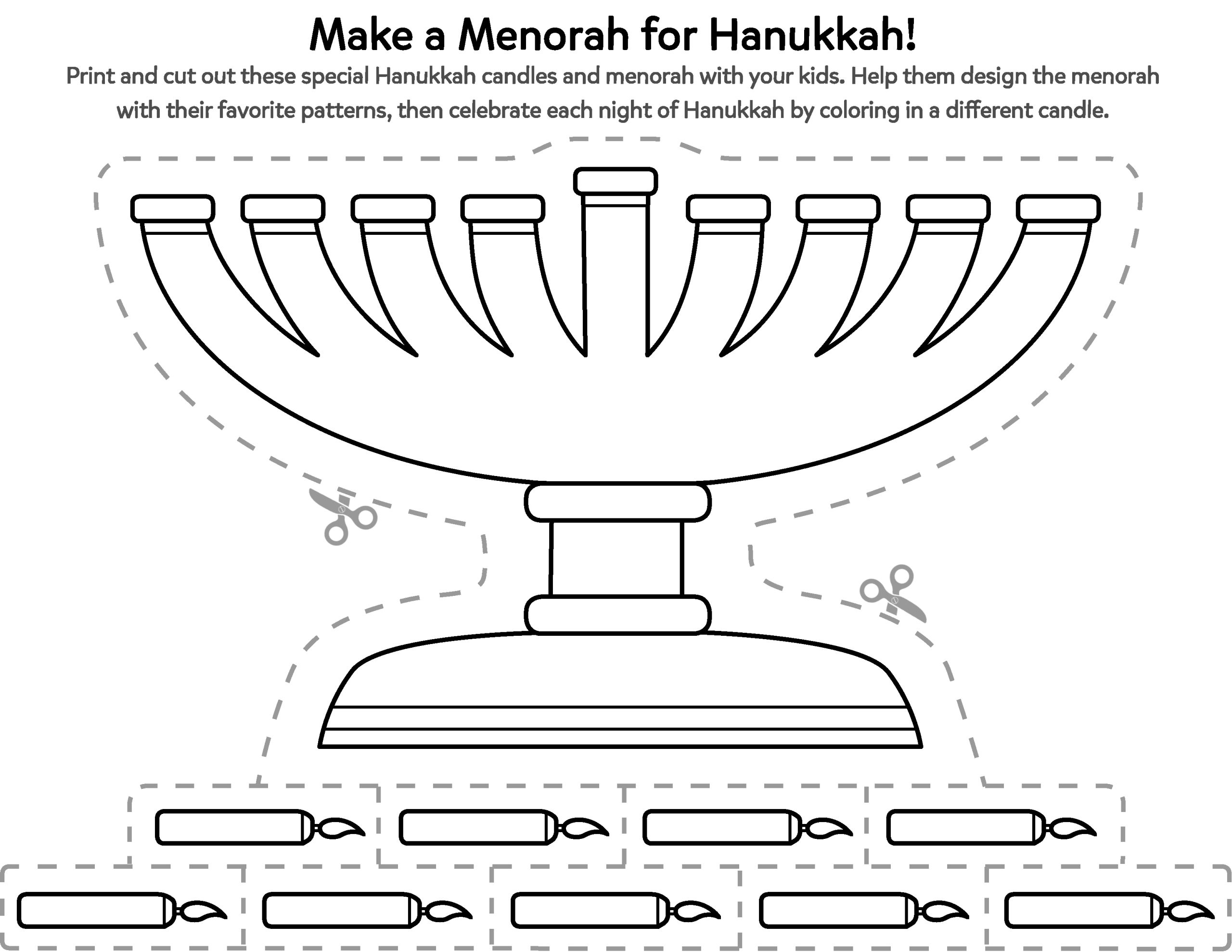 printable hanukkah activities