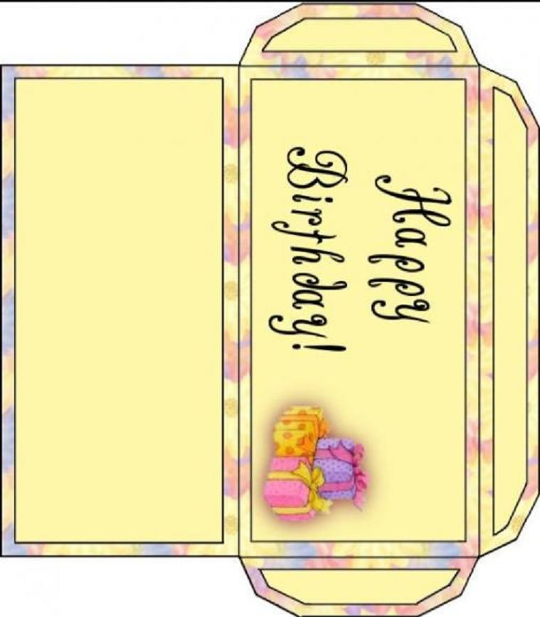Printable Happy Birthday Envelope Template Content Calendar Template