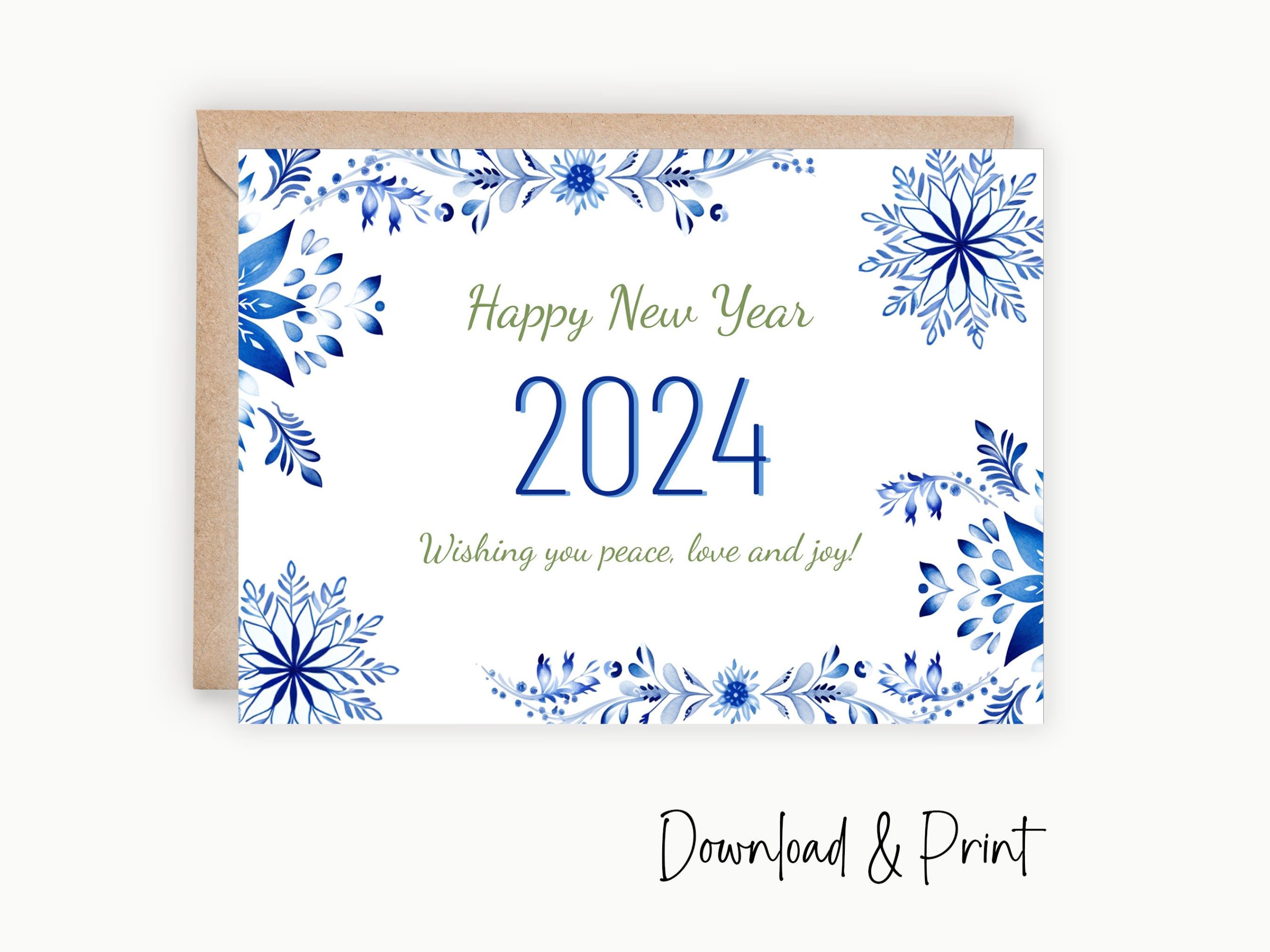 printable new year cards