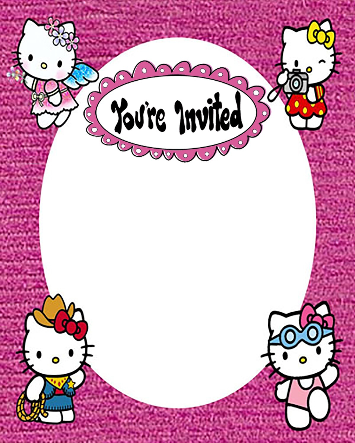 hello kitty invitation template zazzle hello kitty invitation template zazzle