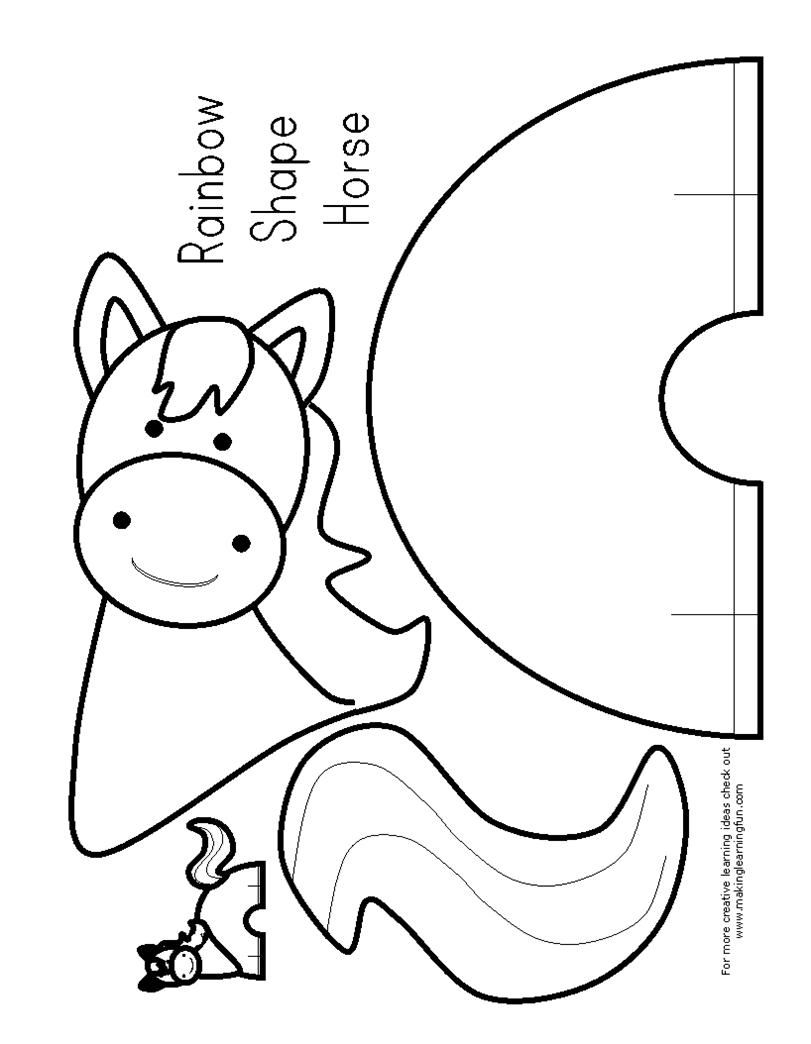 printable horse craft